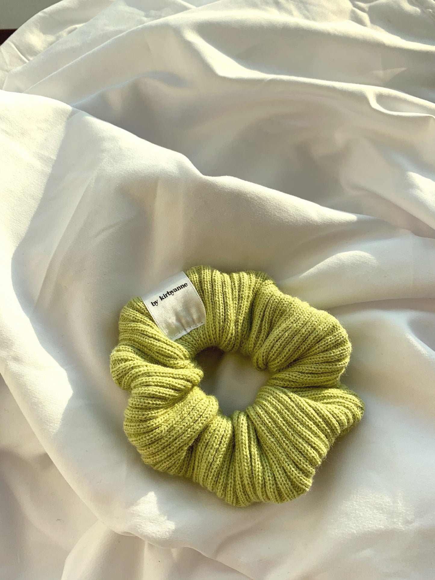 by kirbyanne Tali Scrunchie in Lime Cream