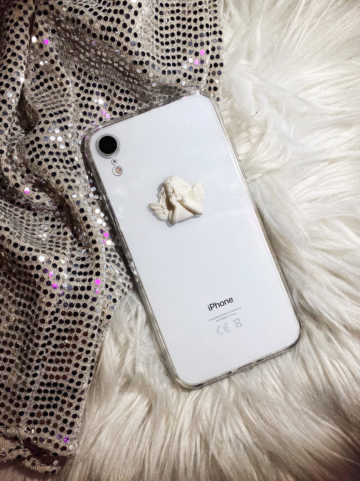 Angel Baby iPhone Case in Raindrop Clear