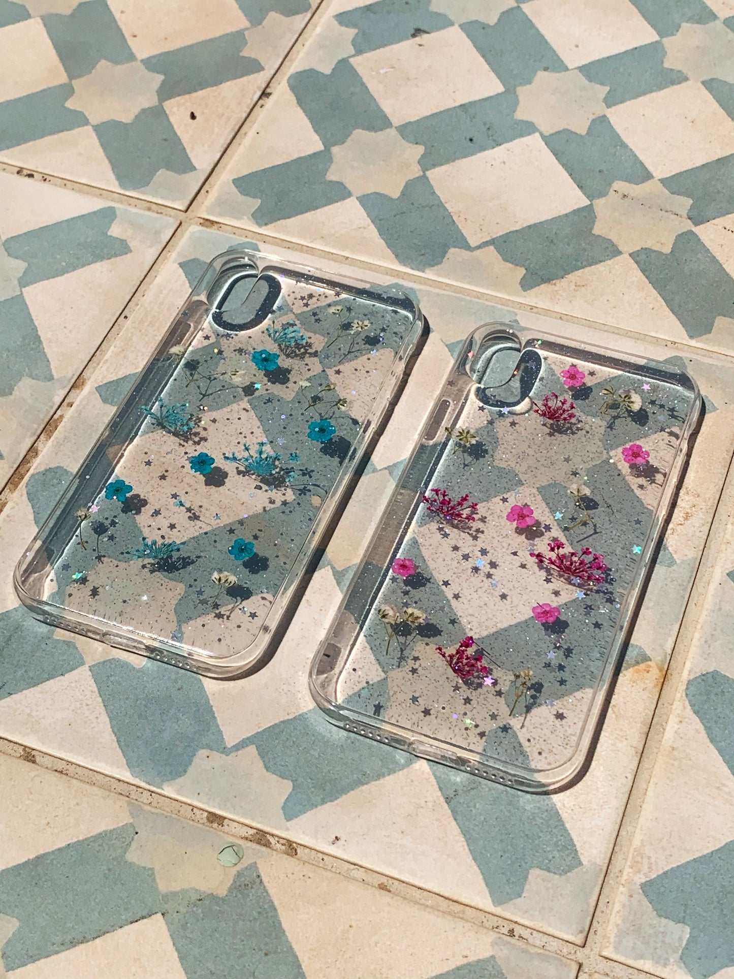 Darcy Floral iPhone Case in Ocean Blue