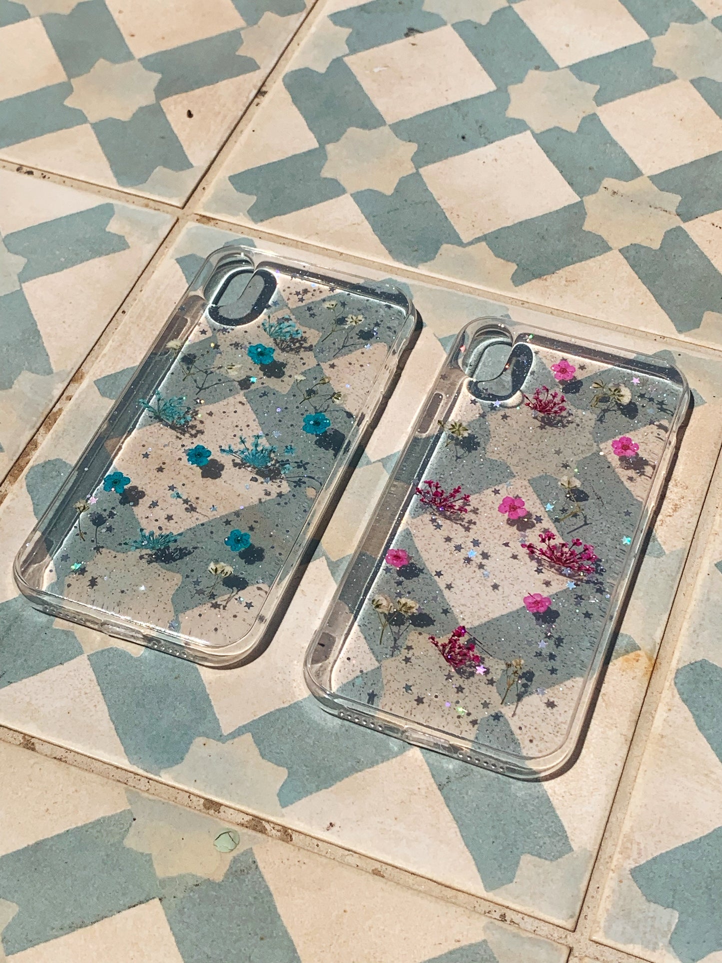 Darcy Floral iPhone Case in Ocean Blue